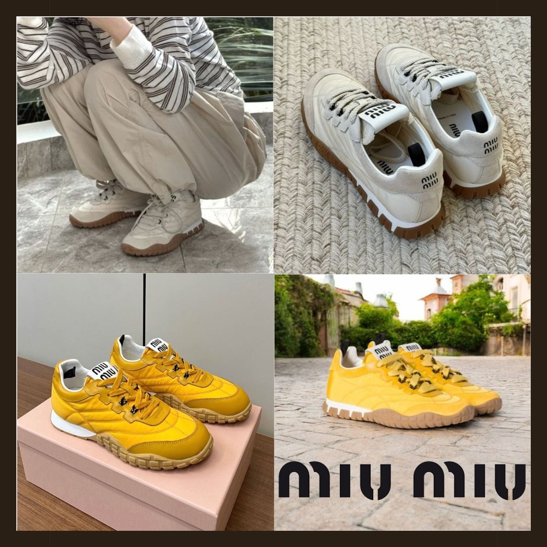 【MIUMIU】ミュウミュウ 大人気商品 お洒落 スニーカー