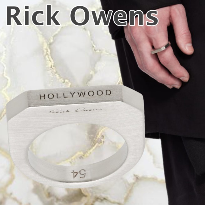 【Rick Owens】シルバー Hollywood リング
