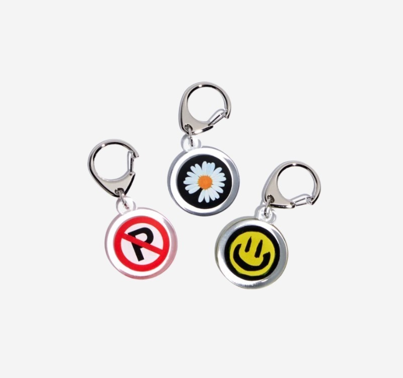 【PEACEMINUSONE】 Peaceminusone Key Ring #1 Multi (Set of 3)