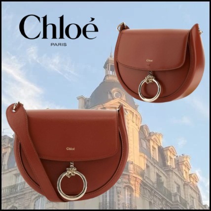 【Chloe】Brick Leather Small Arlene Crossbody Bag