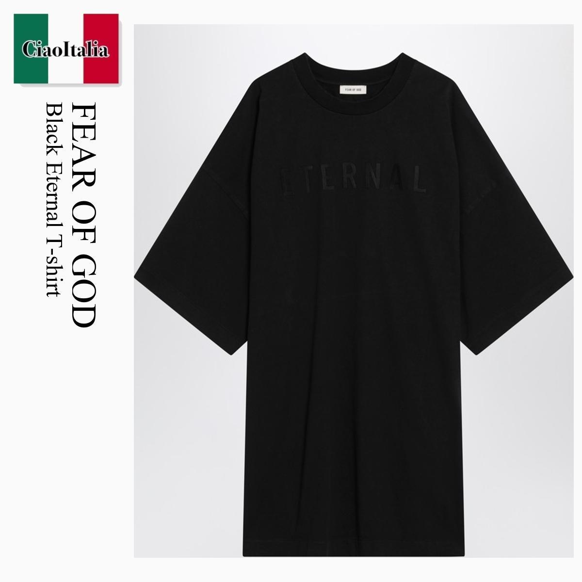 Tシャツ・カットソー Fear Of God Black Eternal T-Shirt