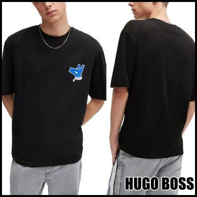 【HUGO BOSS】 Nollico 半袖 ラウンドネック Tシャツ ※送関込