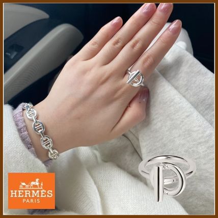 【HERMES】Echappee リング 指輪 ミディアム シルバー ★ お洒落 シルバー（銀色）系 HERMES Echappee(エルメス エシャペ) 指輪