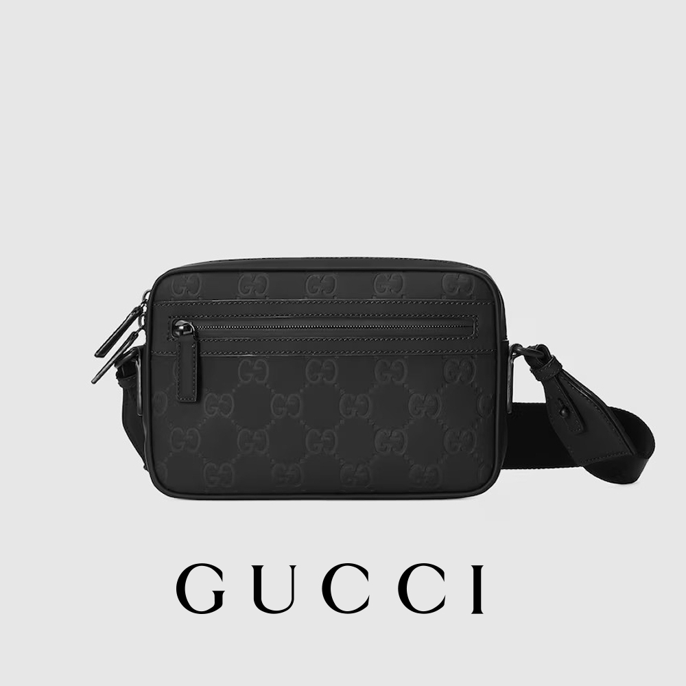 【送料無料】GG ラバーエフェクト クロスボディバッグ GUCCI