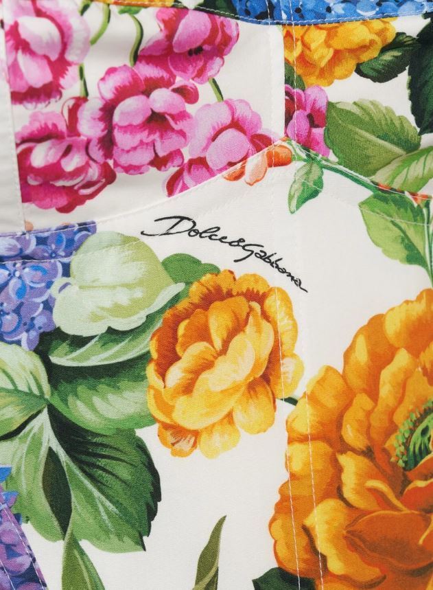 関税込*DOLCE & GABBANA フラワープリントコットンドレス