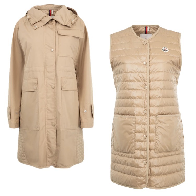 MONCLER☆25SS MEUDON ロング丈 パーカー ジャケット BEIGE