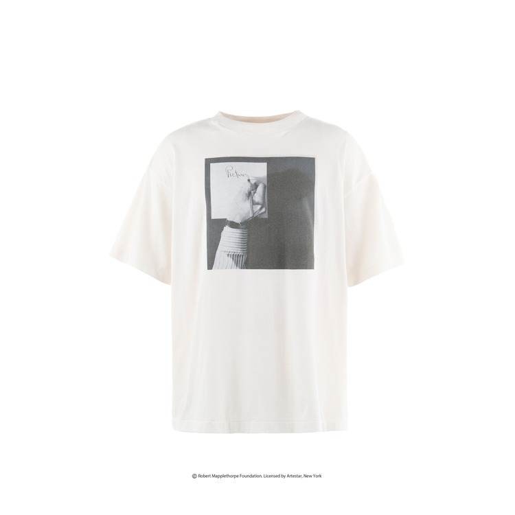 【SAINTMXXXXXX】×ROBERTMAPPLETHORPE/MT_SS TEE/PICTURES/ WHT