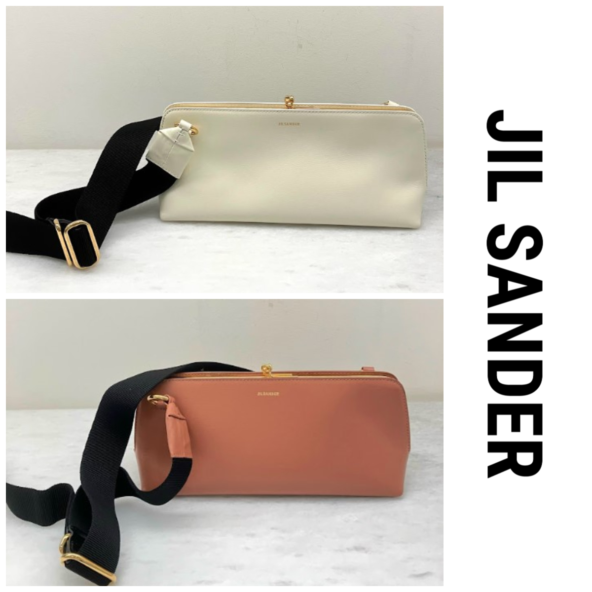 【JilSander】 ジルサンダー がま口 スモール ショルダーバッグ