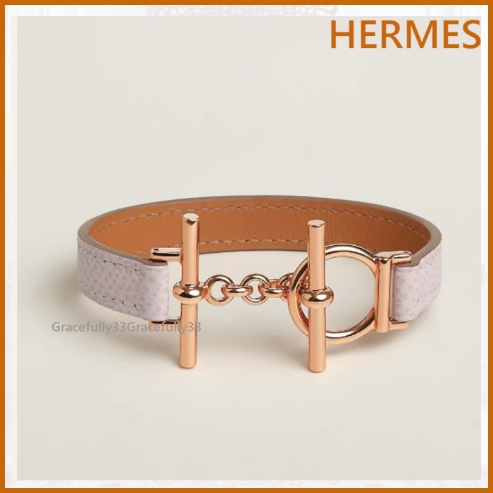 HERMES レザーブレスレット 《クロワジエール》