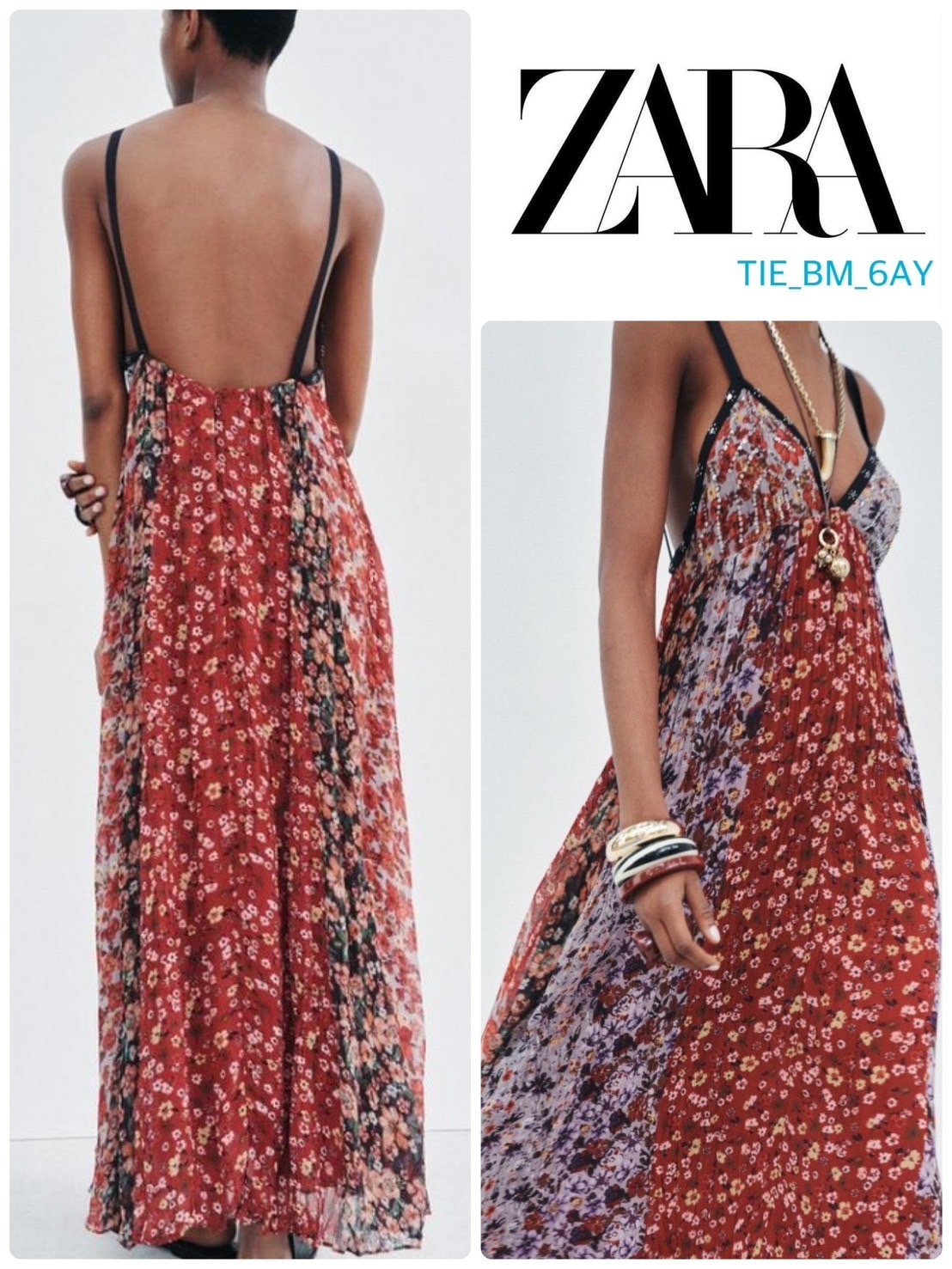 スペイン発送 ZARA ZWコレクション プリントワンピース 数量限定