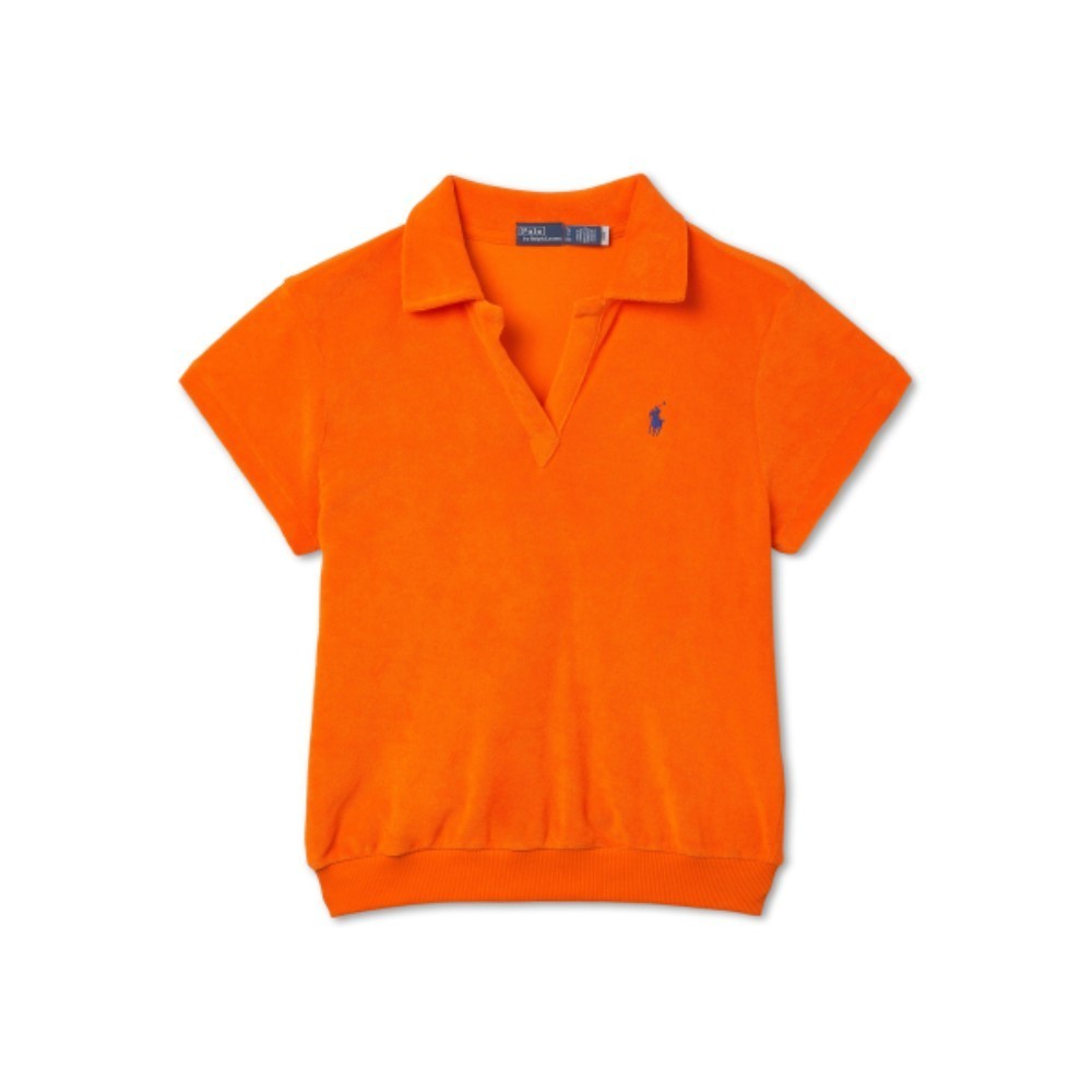 Tシャツ・カットソー POLO RALPH LAUREN W Shrunken Fit Terry Polo Shirt Orange
