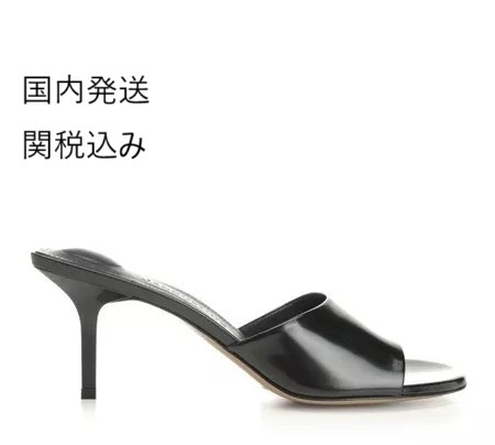 「キュビスト」ミュール ブラック