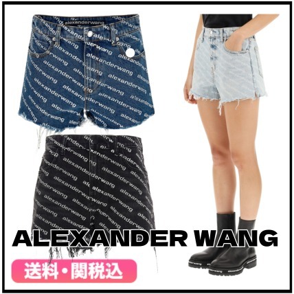 ★ALEXANDER WANG★ バイト ロゴ ショーツ ジーンズ 送関込