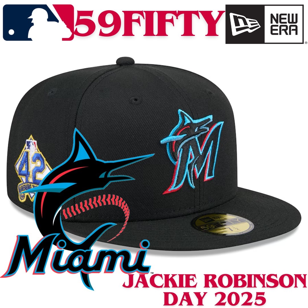 【海外限定】New Era 59FIFTY Miami Marlins Jackie Robinson
