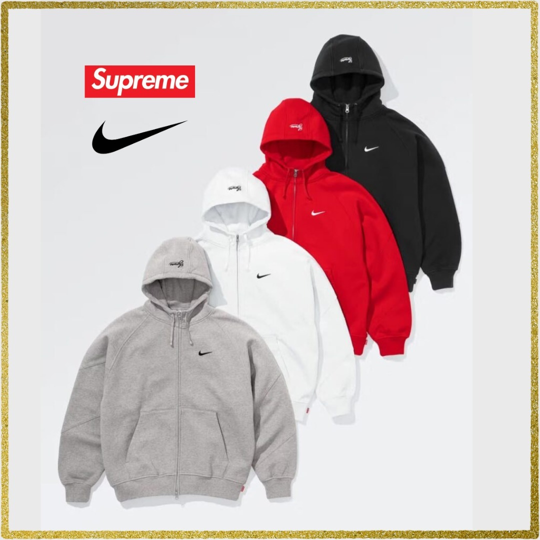【25SS】 Supreme × Nike Zip Up Hooded Sweatshirt