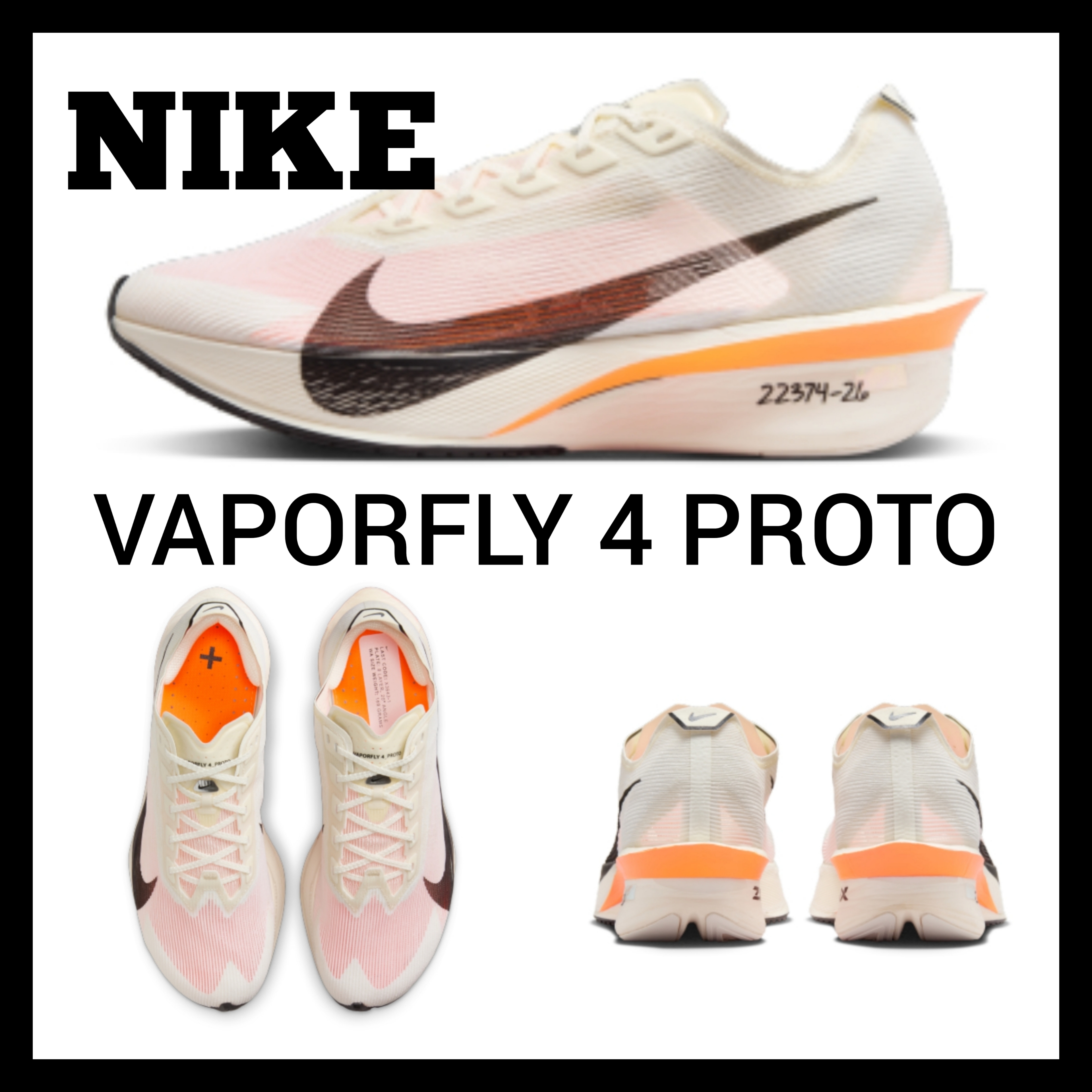 【Nike】W Vaporfly 4 / ナイキ ベイパーフライ 4 プロト
