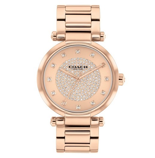 Coach コーチ クリスタル ダイアル ステンレス 腕時計 39mm