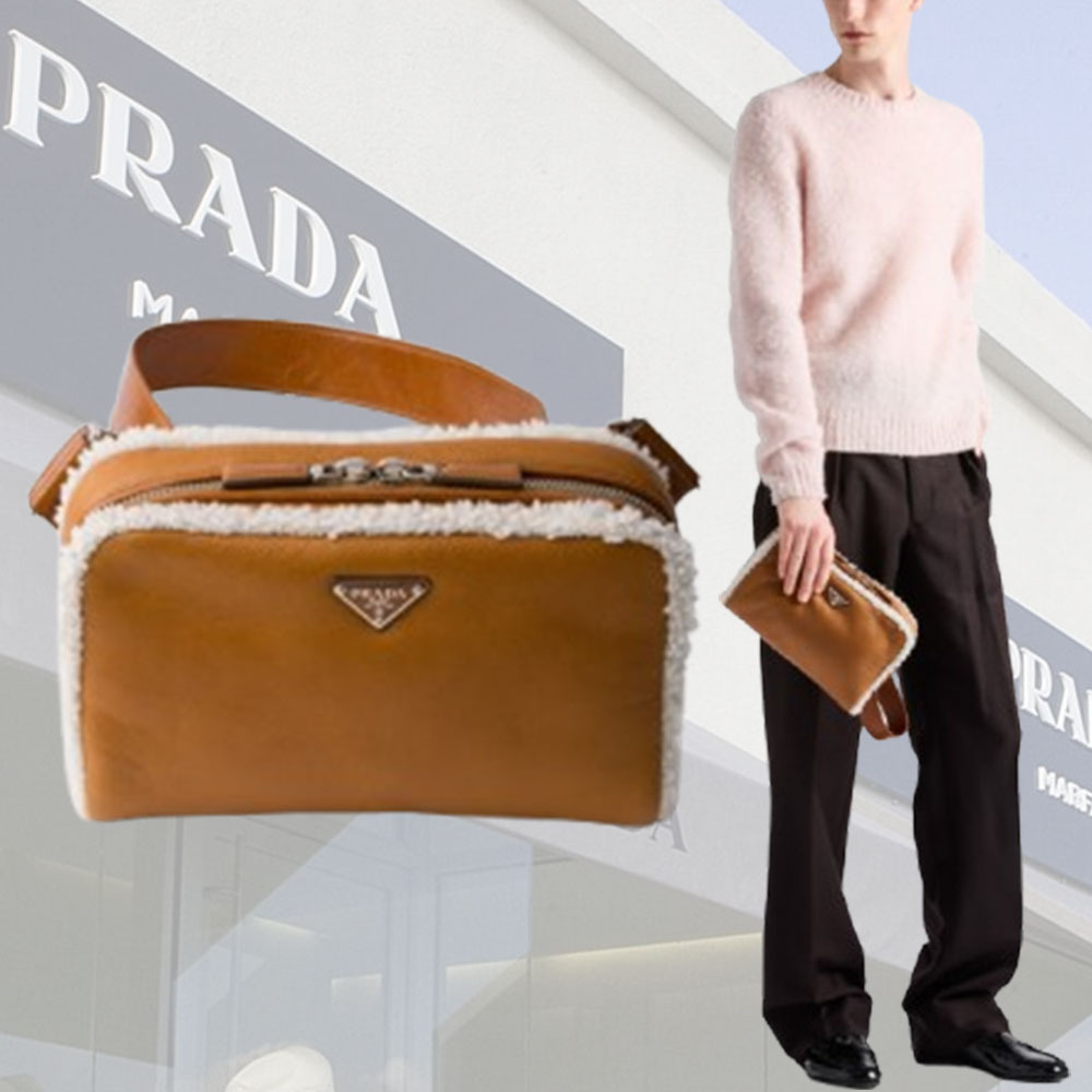 【PRADA】Shearlingショルダーバッグ