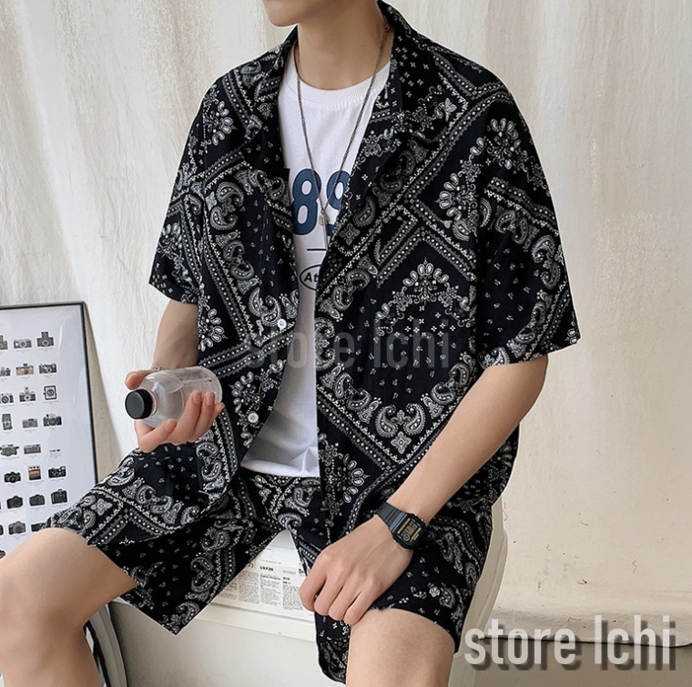 メンズ セットアップ クロップドパンツ ストリート S02560