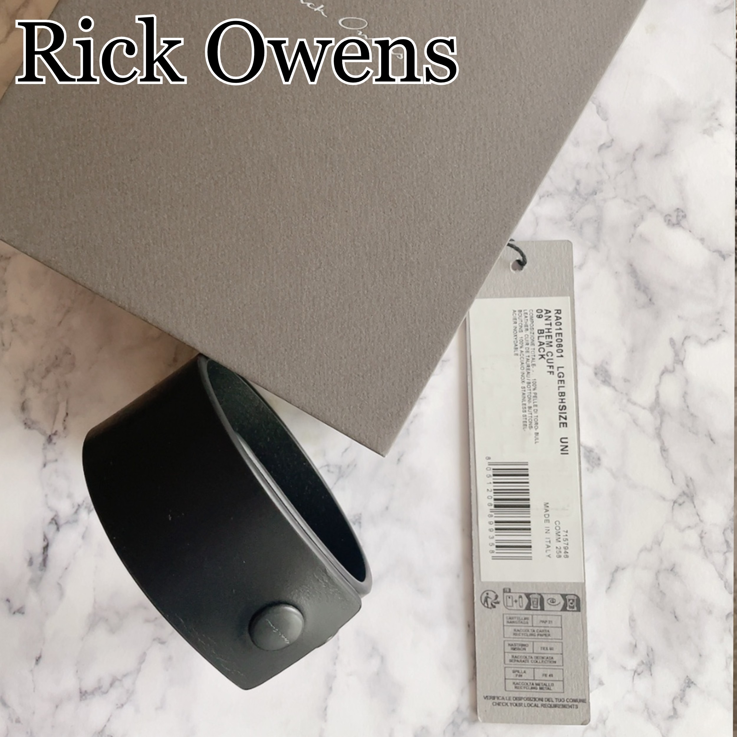 個性的♪【RICK OWENS】Hollywood Anthem Cuff ブレスレット