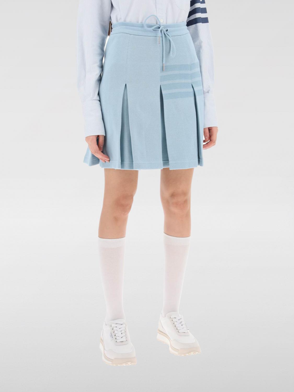 スカート THOM BROWNE Woman Skirt Gnawed Blue FJK110AJ0051 480