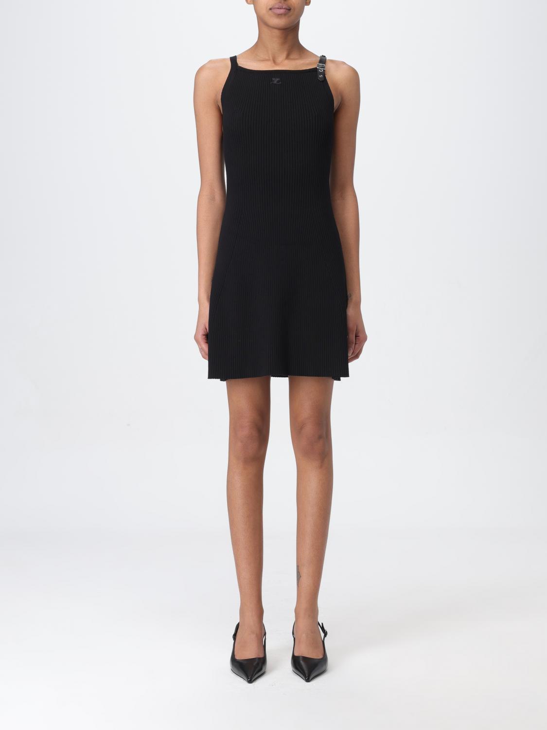 ワンピース COURReGES Woman Dress Black 124MRO328FI0001 9999