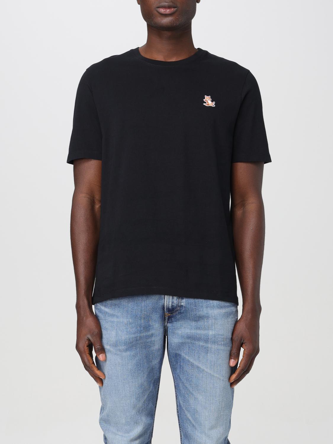Tシャツ・カットソー MAISON KITSUNE Men T-shirt Black LM00110KJ0008 P199