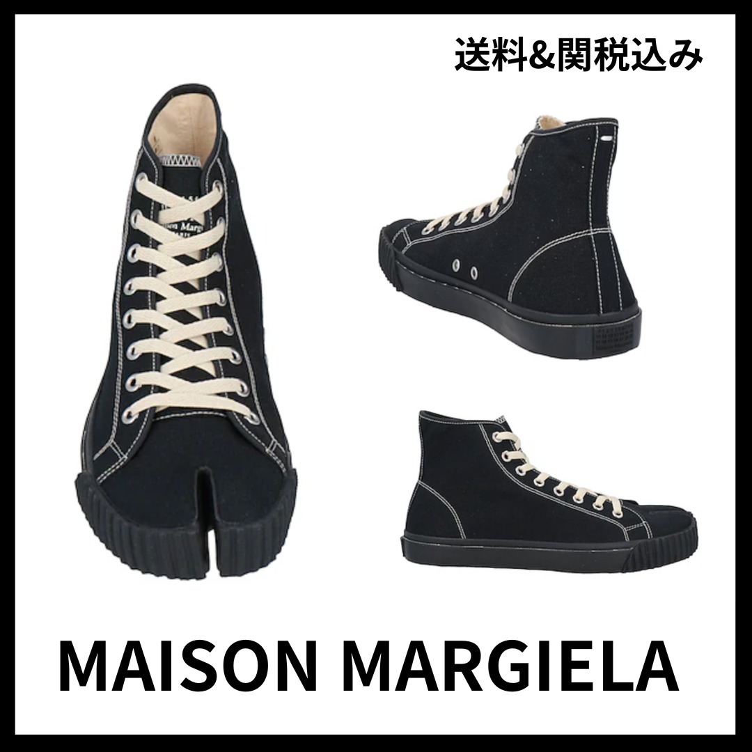 《MAISON MARGIELA》タビ ハイカット スニーカー黒