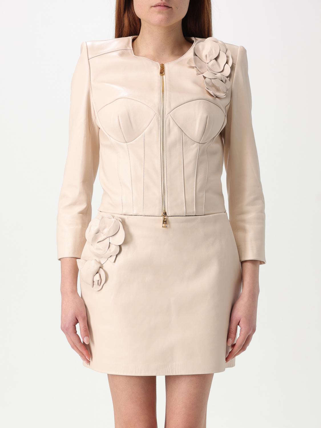 ジャケット ELISABETTA FRANCHI Woman Jacket Butter GD45Z 193