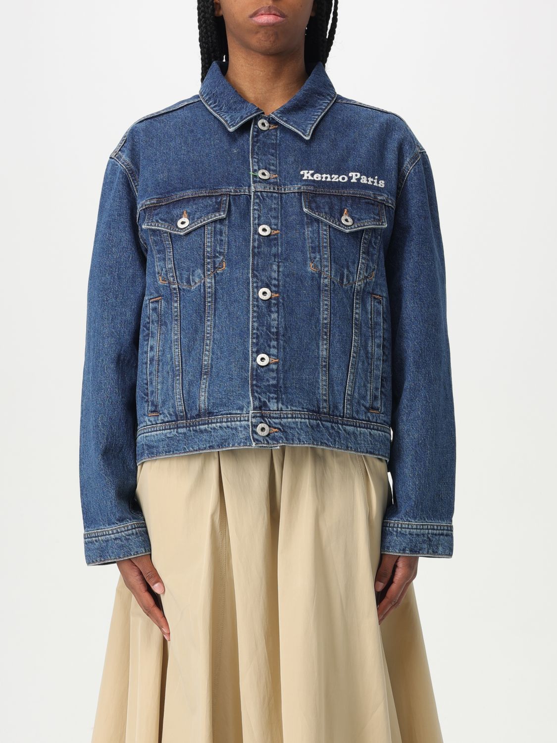 ジャケット KENZO Woman Jacket Denim FF52DV2486B3 DS
