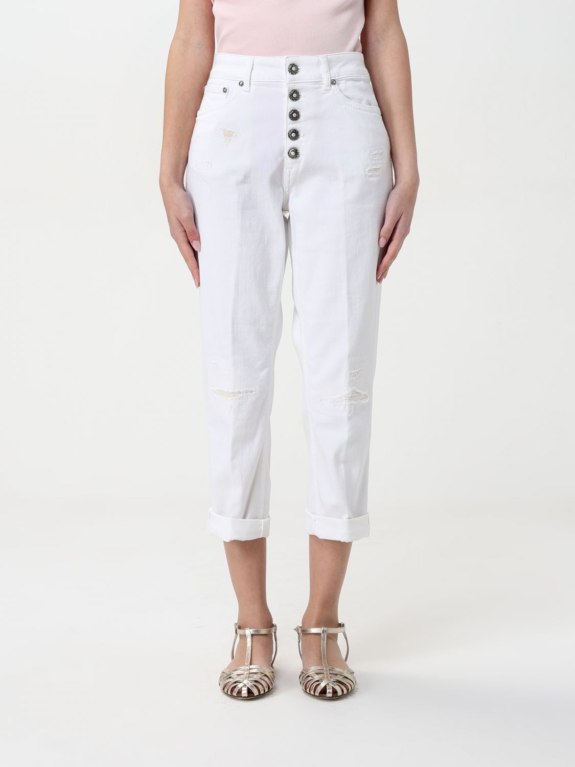 パンツ DONDUP Woman Pants White DP268BBS0030DIX5W 000