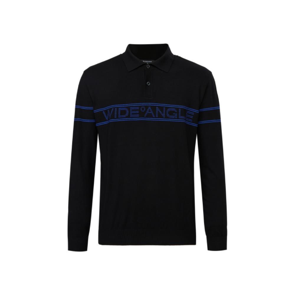★WIDE ANGLE★ TO Borderline Polo Sweater MBlack WMP25K31Z1