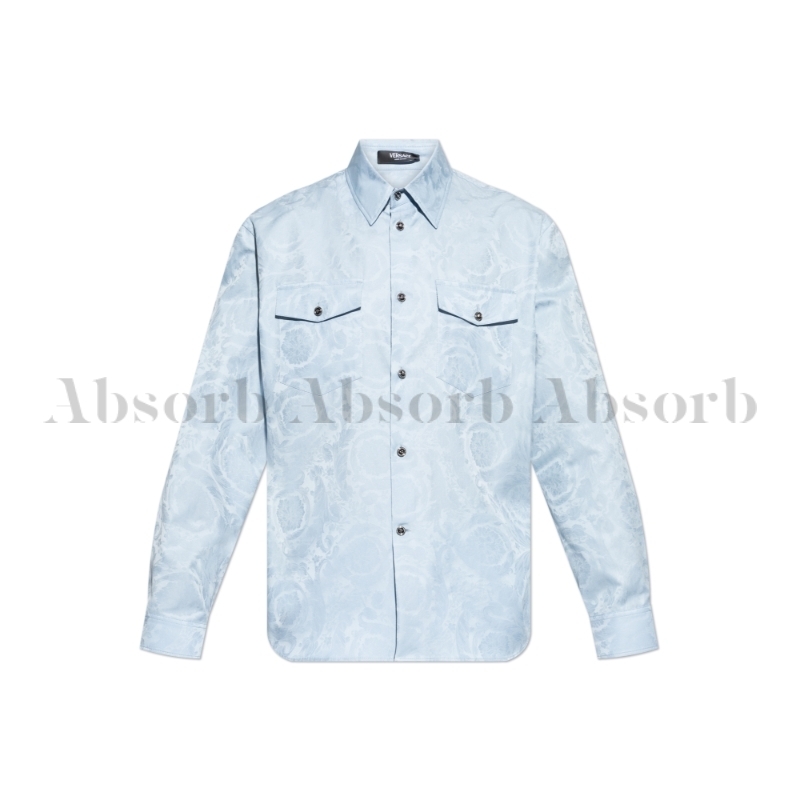 25SS NEW】VERSACE_men / バロッコモチーフ ジャカード シャツ