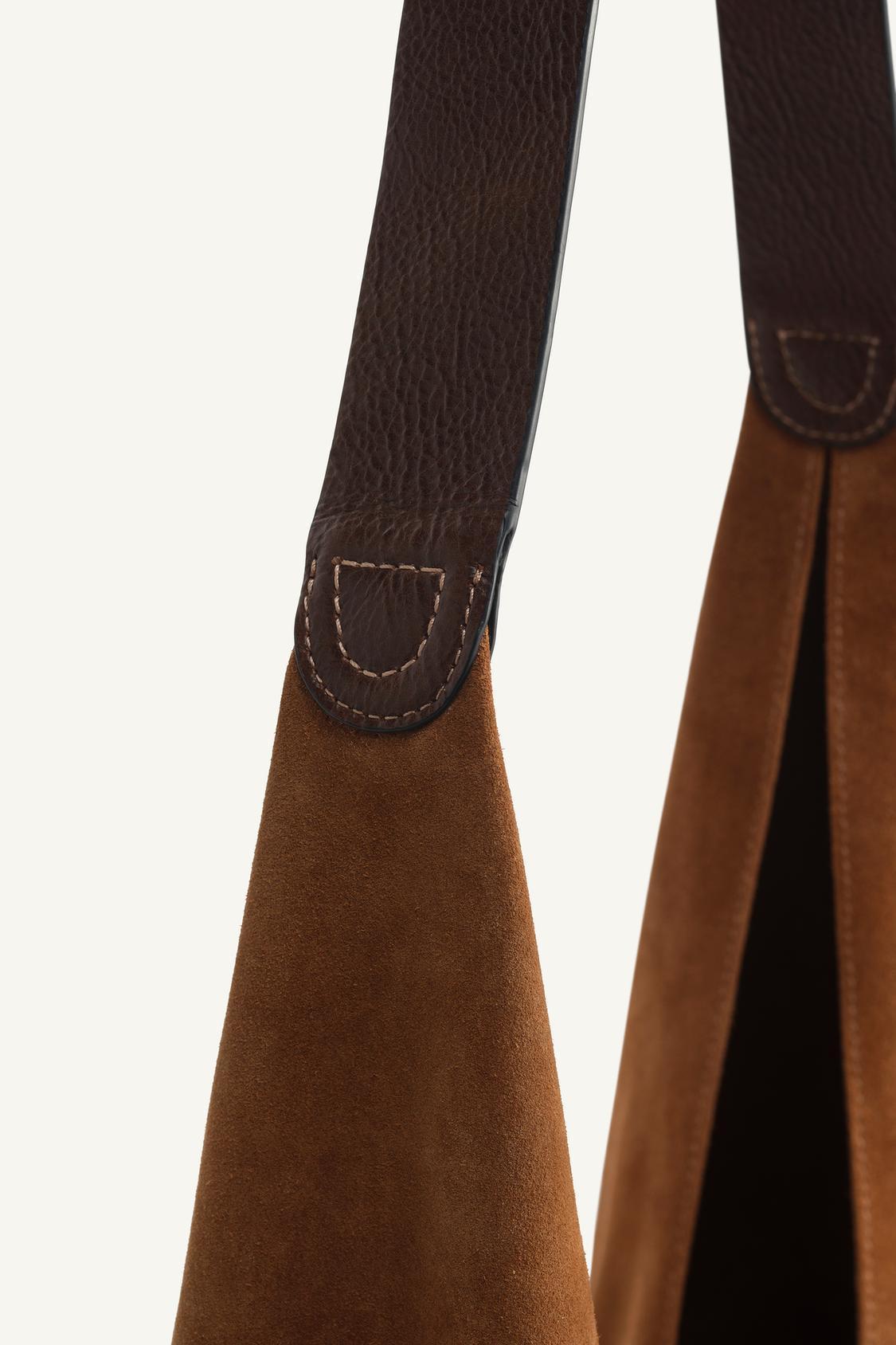 ★ドイツ発*ZARA*LIMITED EDITION-本革スエードバケットバッグ★ ☆ドイツ発*ZARA*LIMITED EDITION 本革スエードバッグ/BROWN