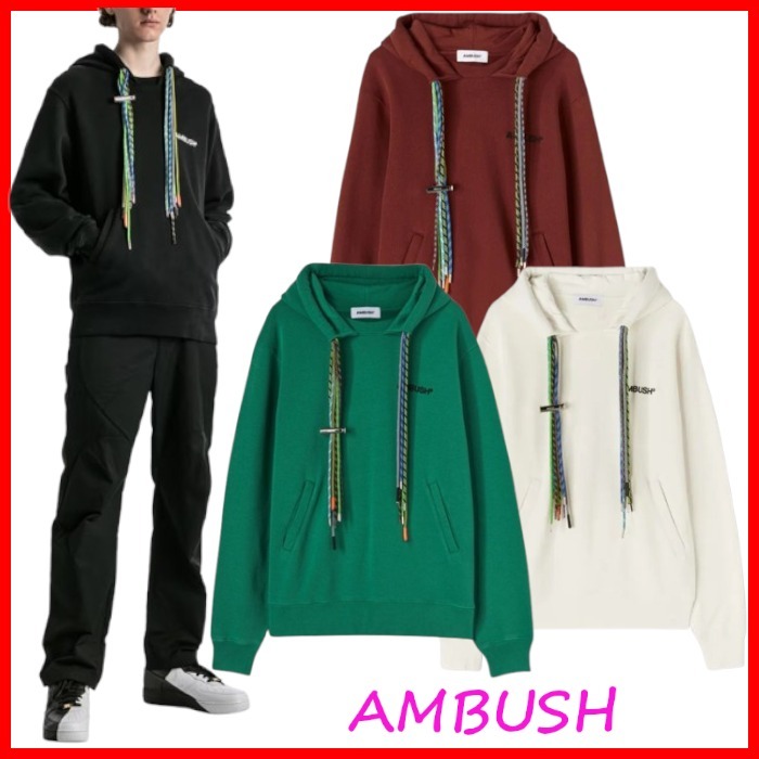 AMBUSH ロゴ マルチコード フード付き コットン 長袖 パーカー
