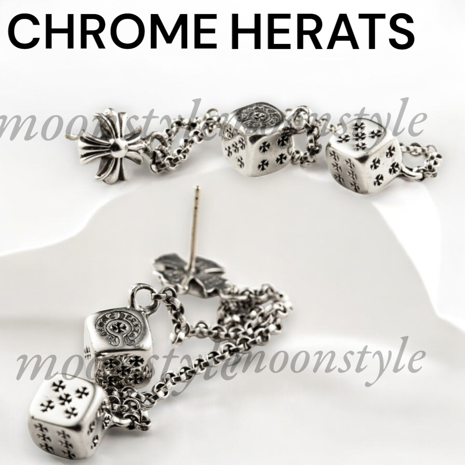 CHROME HERATS★クロムハーツ ダイヤルイヤリング Bランク