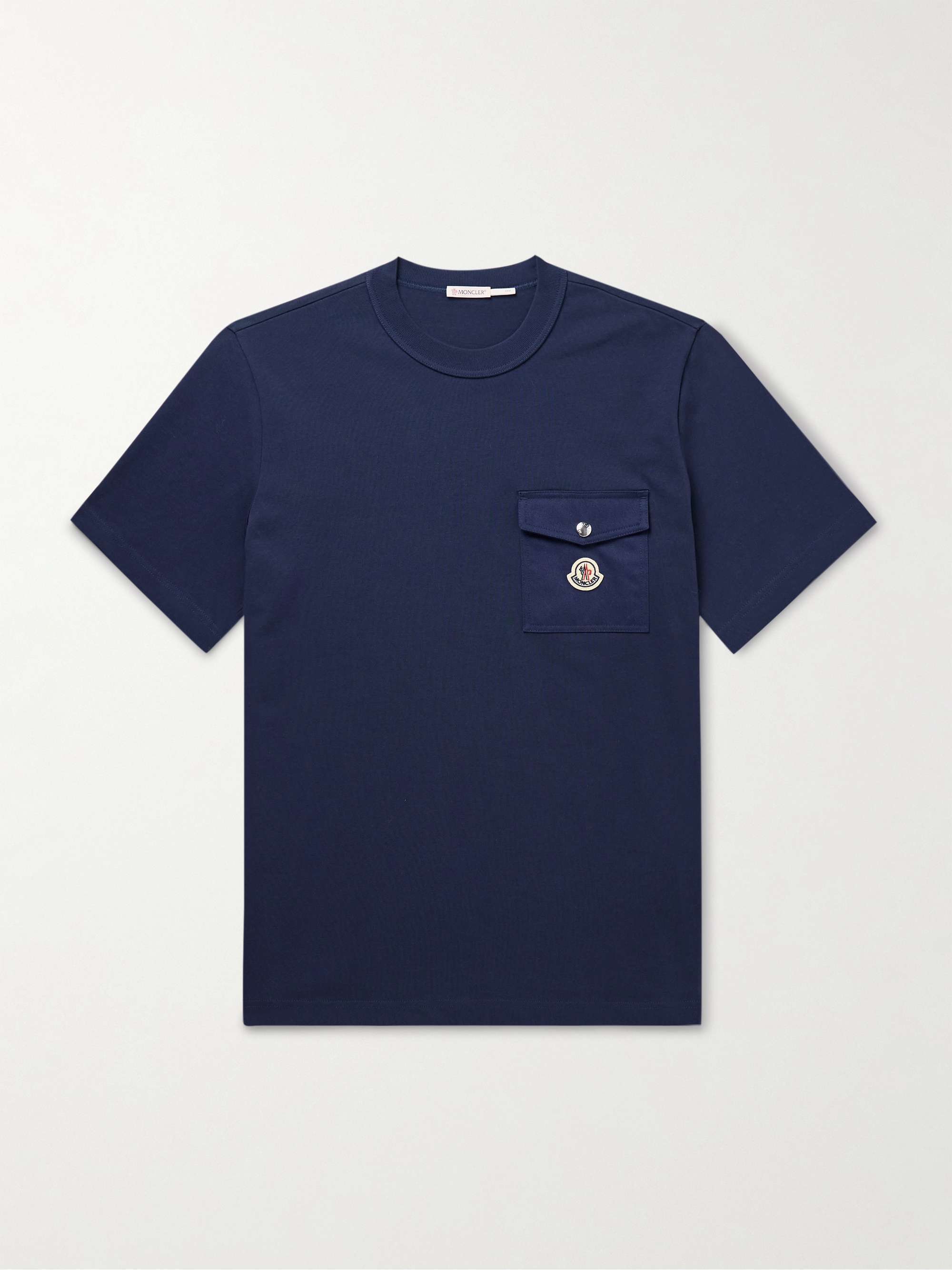 MONCLER☆関税込☆ワンポイントロゴアップリケ コットン Tシャツ 楽天市場】モンクレール（柄ワンポイント）（Tシャツ