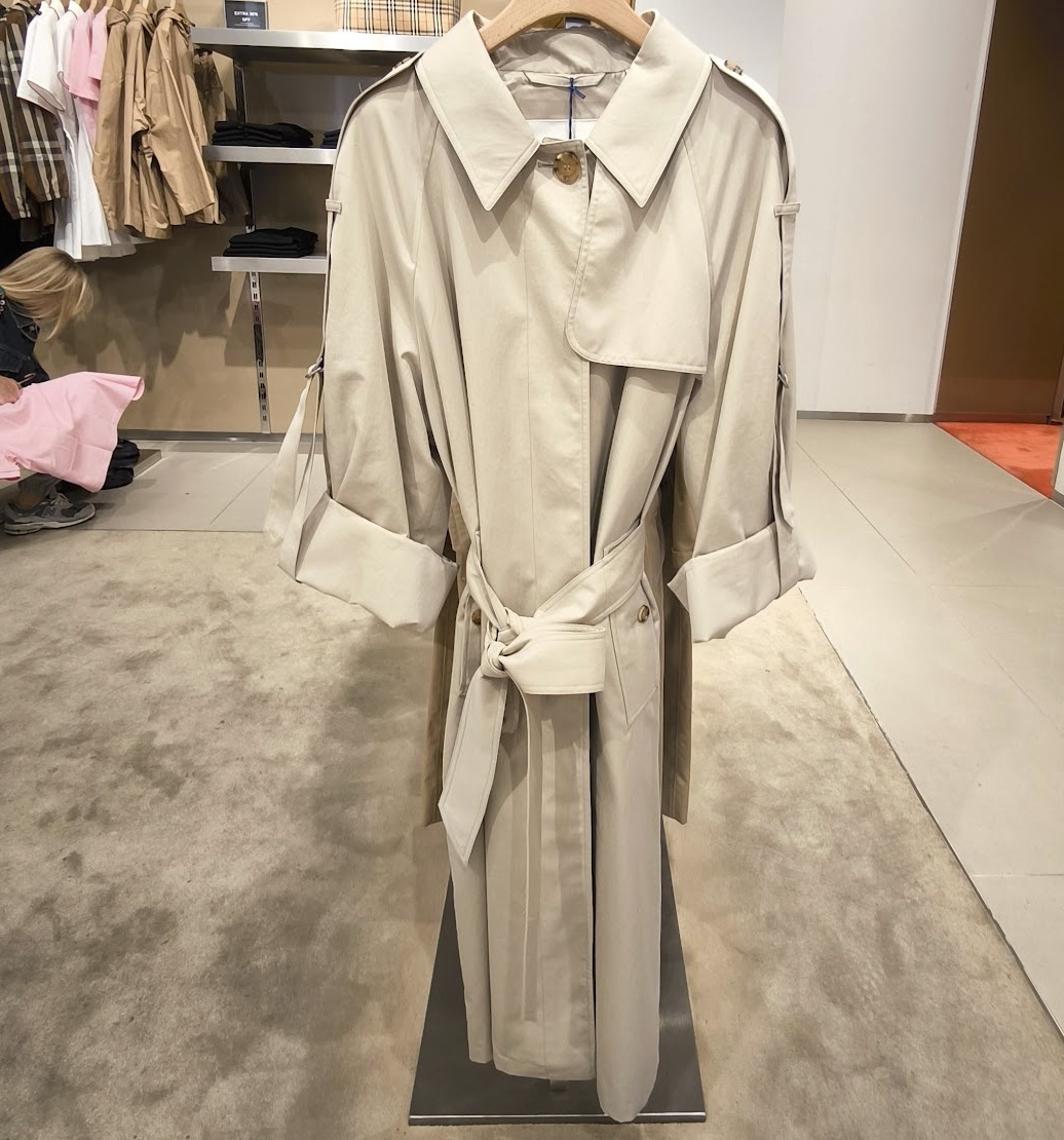 【BURBERRY】MELLOR 七分袖トレンチコート