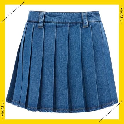 茶シャツスウェット革財布スカートパンツベルトにMIUMIUジーンズ スウェット MiuMiu(ミュウミュウ) ボトムス(レディース) - 海外