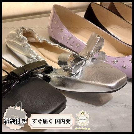 シルバー（銀色）系 Jimmy Choo(ジミーチュウ) バレエシューズ
