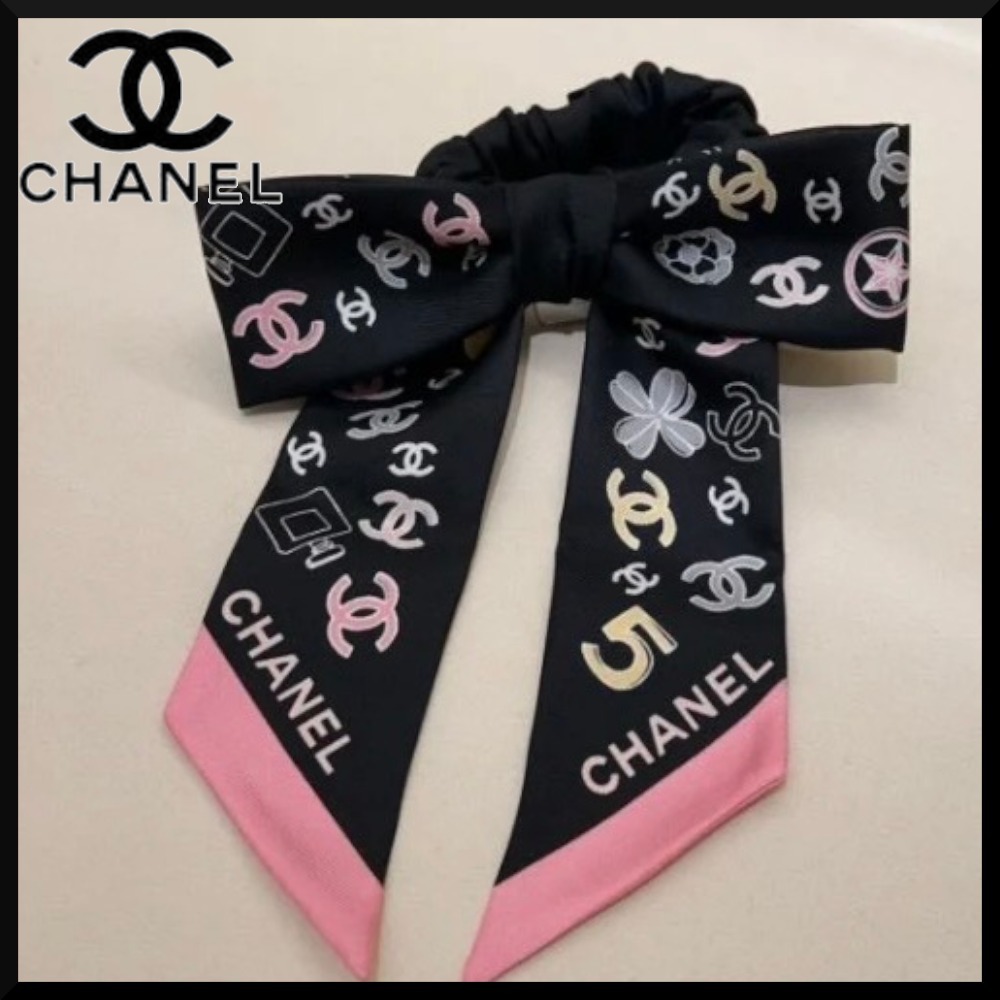 【柄がかわいい】CHANEL リボンシュシュ