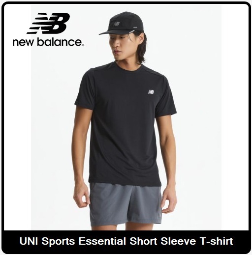 【NEW BALANCE】 UNI Sports Essential Short Sleeve T-shirt