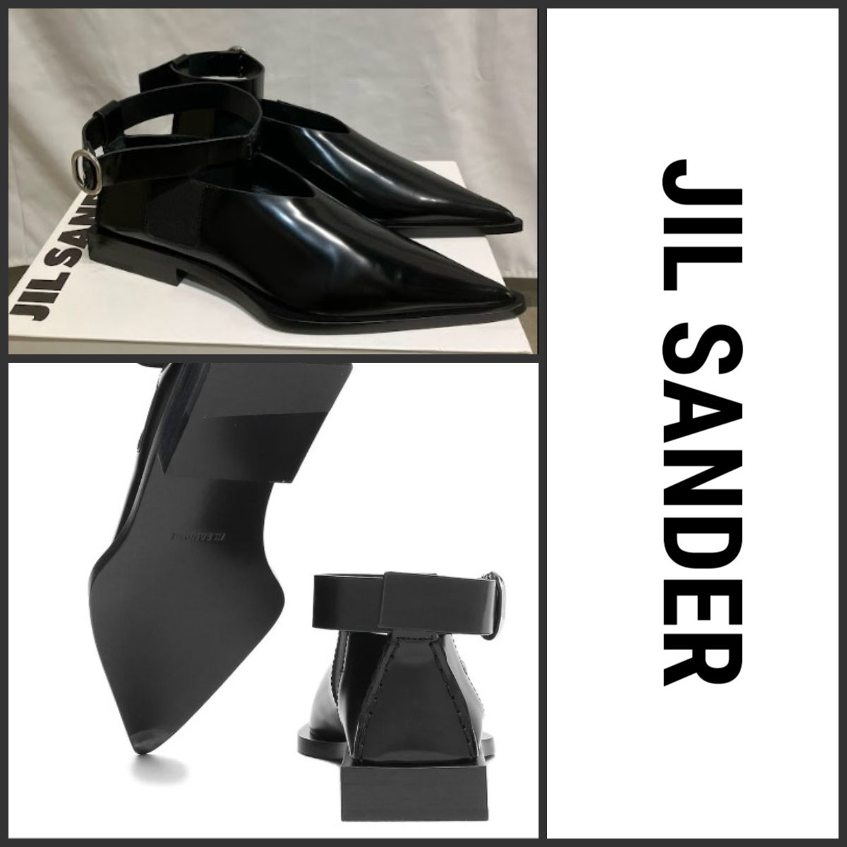 【JilSander】 ジルサンダー アンクル ストラップ パンプス