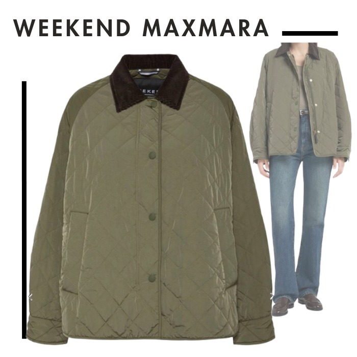 WEEKEND MAXMARA●ベベル 撥水 ナイロン キルティングジャケット