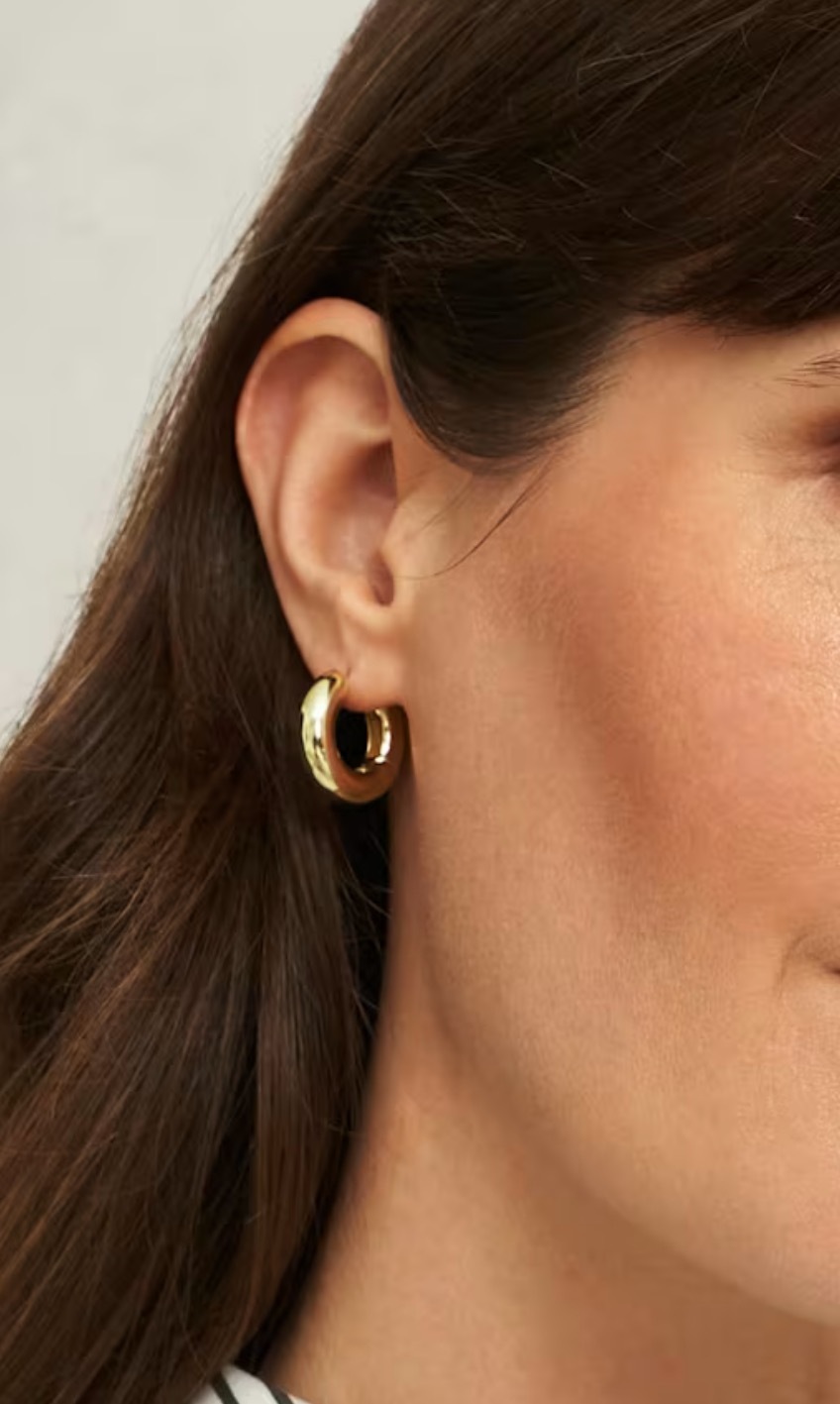 関税込 【Hobbs London】Clarisse クラリス 2-in-1 フープピアス 2size/ジルコニアフープピアス | E l e H a s t