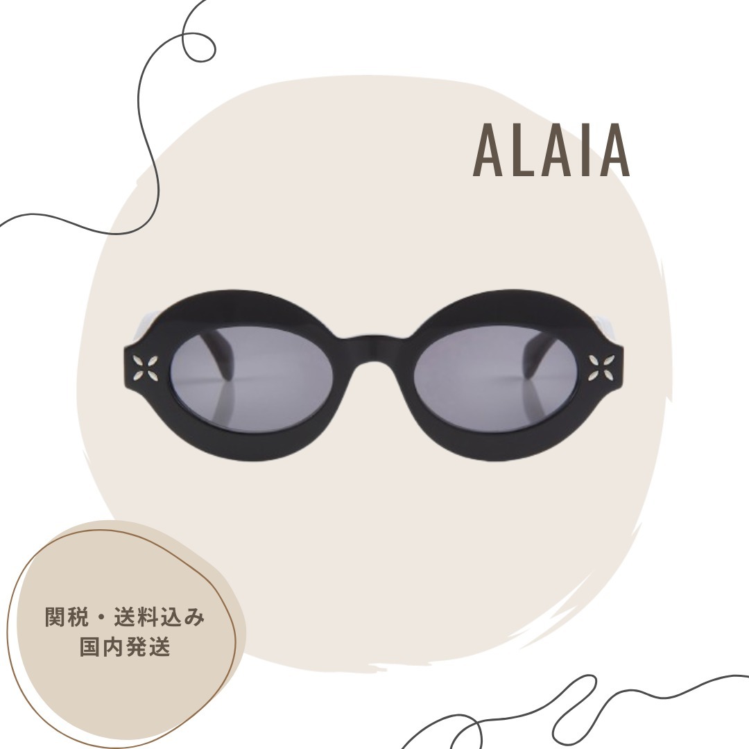 【ALAIA】花びらスタッド オーバルサングラス