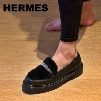 【個性が光るケリーバックル★】HERMES アイコンモカシン
