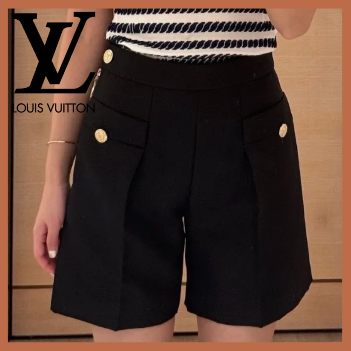 【大人可愛い】Louis Vuitton ショートパンツ 黒