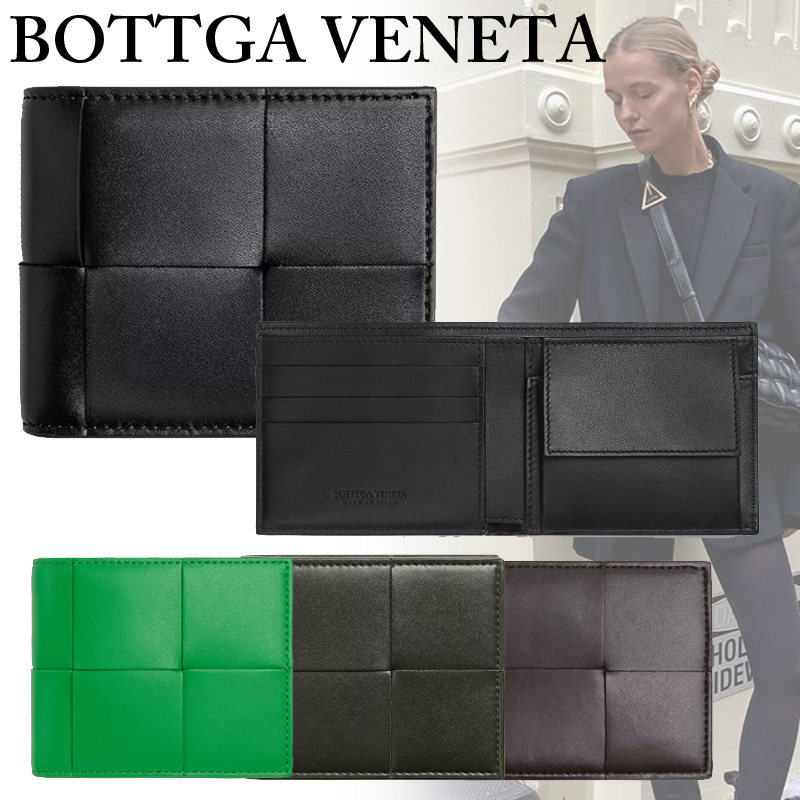 国内直営**Bottega Veneta**コインパース付き二つ折りウォレット