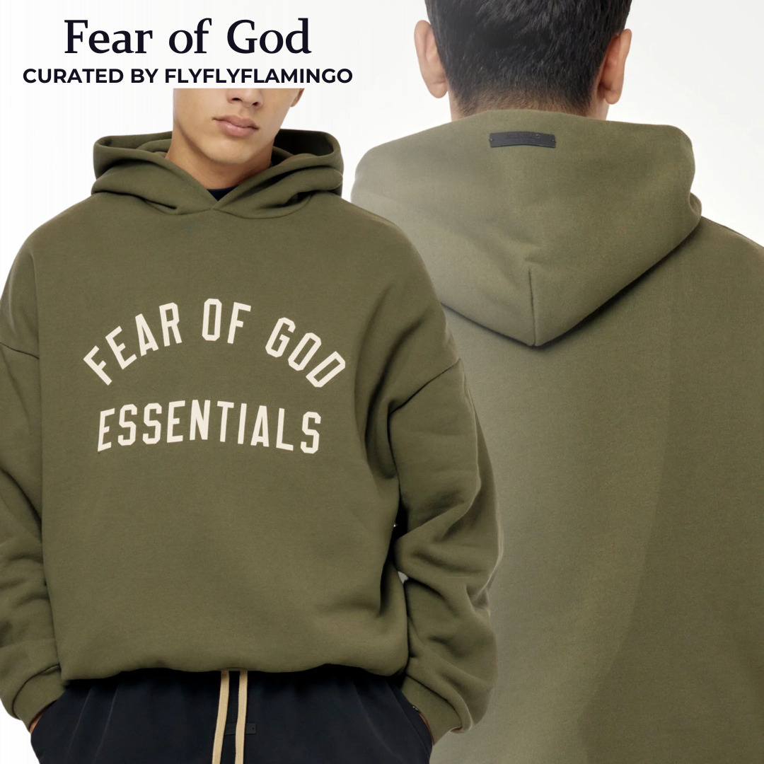 【Fear of God】Essentials フリース ロゴ パーカー フーディ